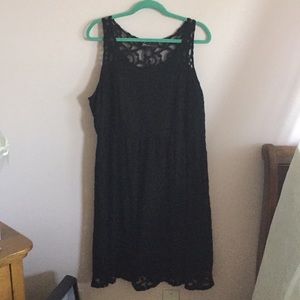 Black lace dress